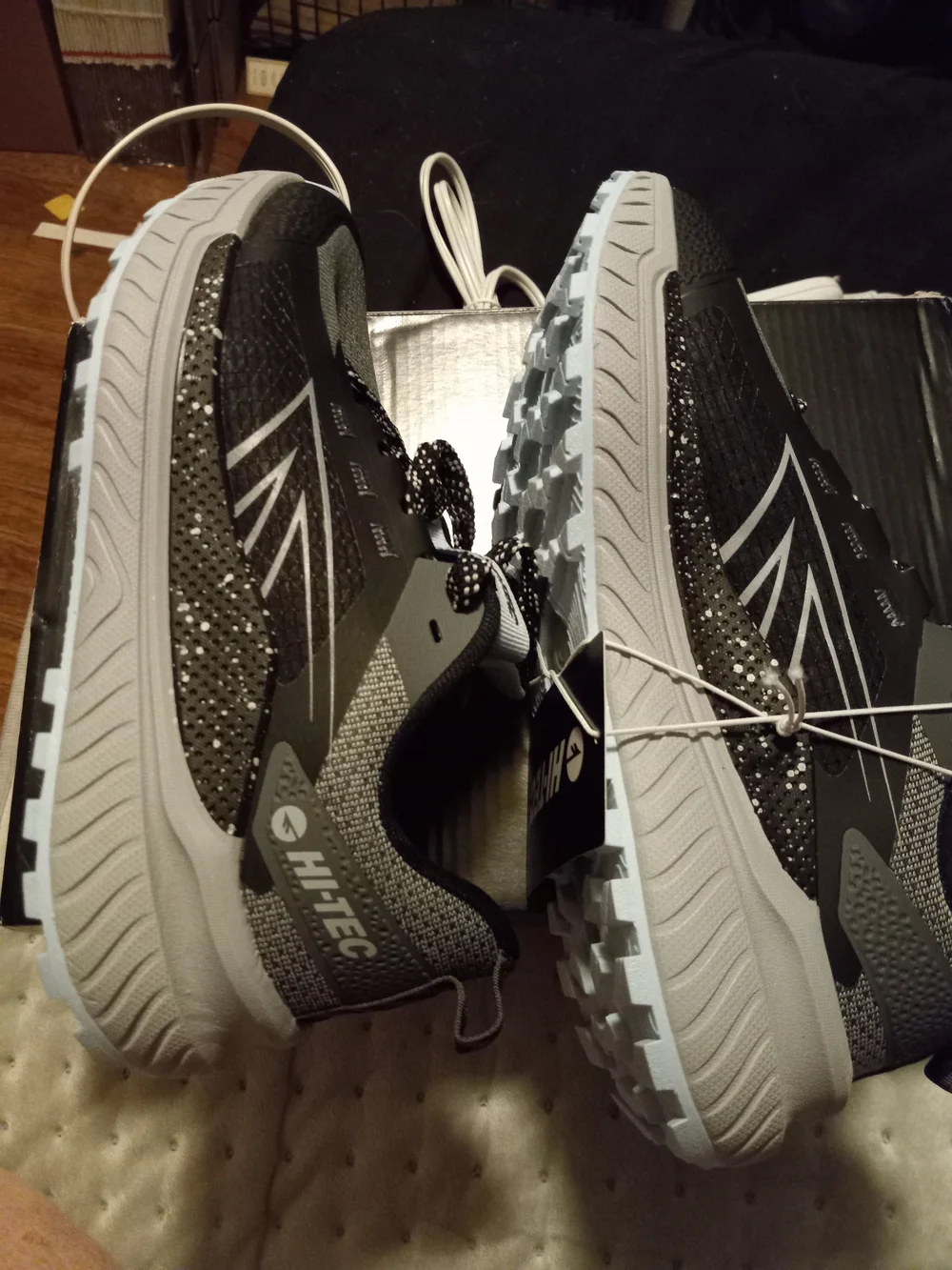 Hi-Tec Women's Black Gray Athletic Sneakers